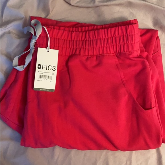 Figs Shocking pink Zamora pants - Picture 2 of 3